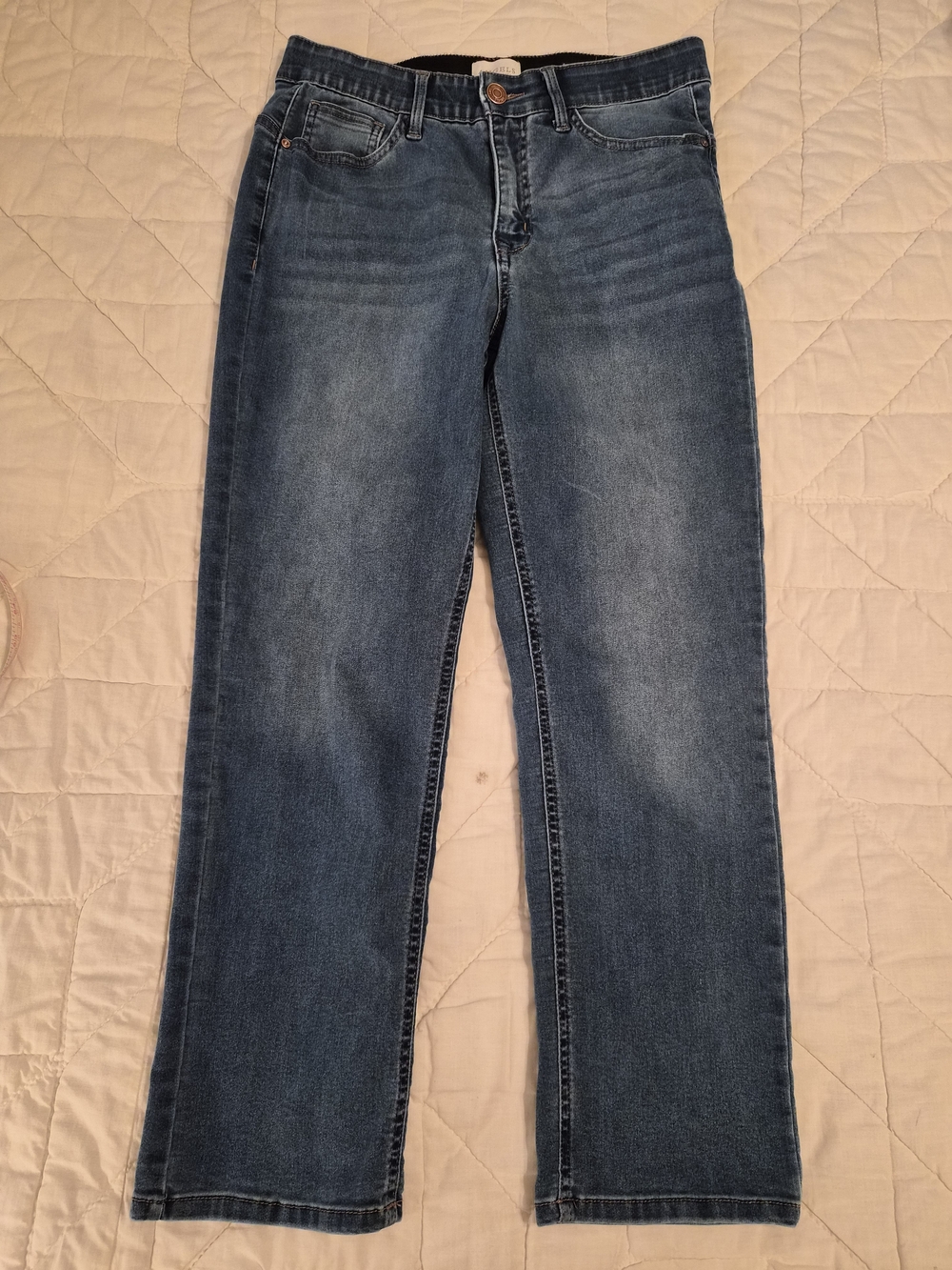 Angels Everlux Sculpt Straight Ankle Jeans w/ Comfort Waistband - Size 10/30